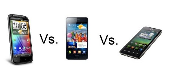 HTC Sensation kontra Samsung Galaxy S II kontra LG Swift 2X