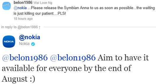 Symbian Anna - sierpniowa aktualizacja