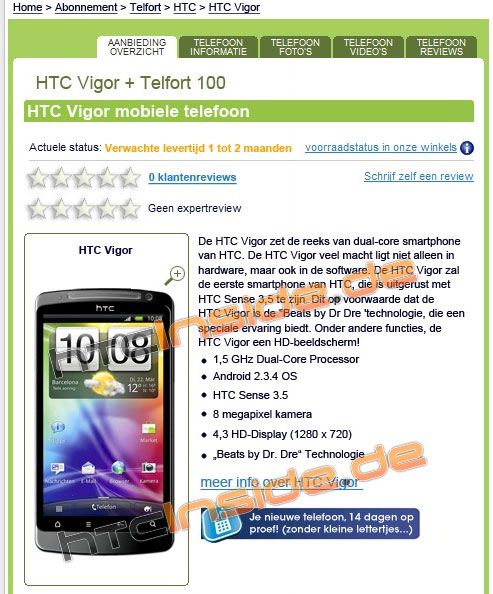 HTC Vigor