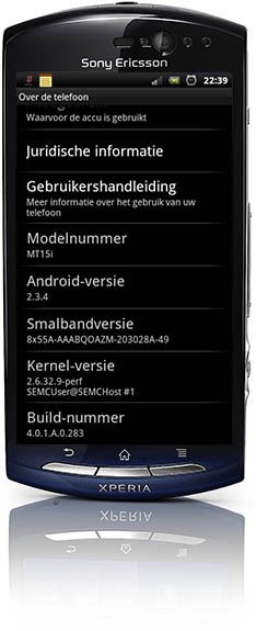 Sony Ericsson Xperia Neo - Android 2.3.4