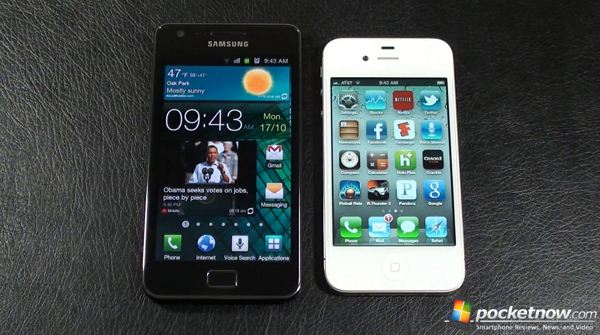 Apple iPhone 4S vs Samsung Galaxy S II - test szybkości