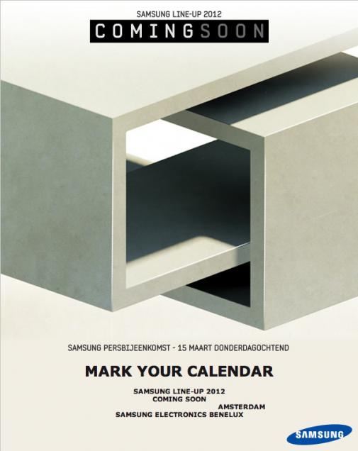 Samsung - 15 marca 2012 - zaproszenie