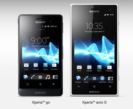 Sony Xperia go i Xperia arco