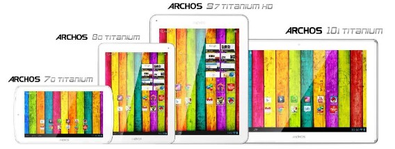 Archos Titanium 70, 80, 97 i 101