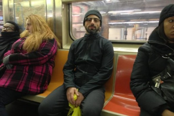 Sergey Brin w metrze