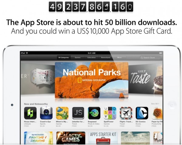 Apple App Store - 50 miliardów, konkurs