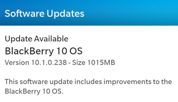 BlackBerry 10.1 - aktualizacja