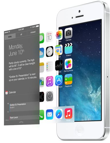 Apple iOS 7 - paralaksa