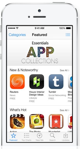 Apple iOS 7 - App Store