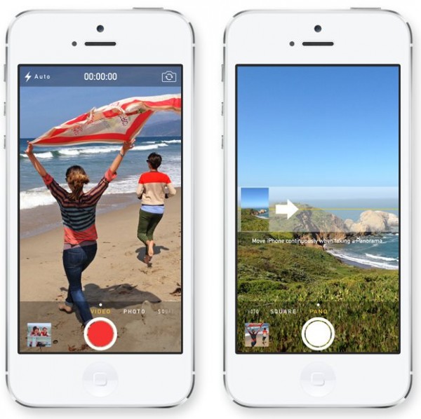 Apple iOS 7 - UI kamery