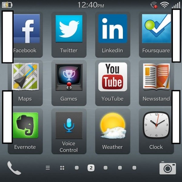 BlackBerry 10.2 - zrzut ekranu