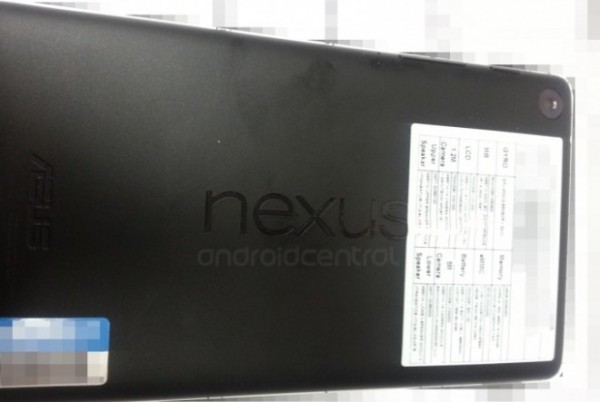 Nexus 7 drugiej generacji - tył