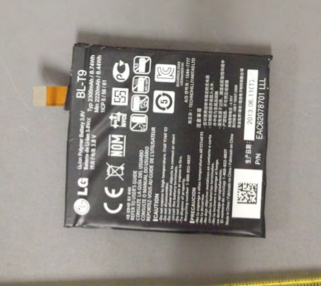 LG Nexus 5 - FCC, bateria