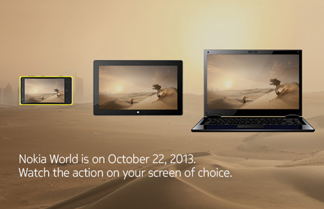 Nokia - phablet, tablet i laptop, zaproszenie na 22 pazdziernika