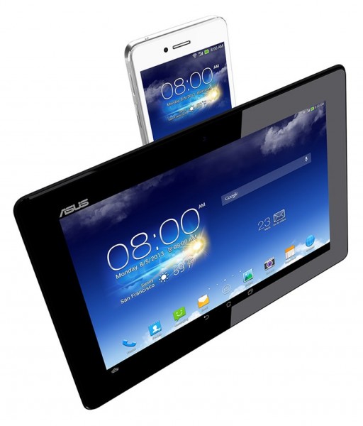 Nowy Asus PadFone Infinity - srebrny, front tabletu i smartfona