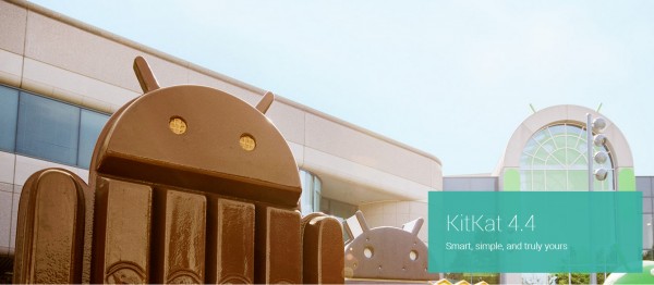 Android 4.4 KitKat - logo przed firma