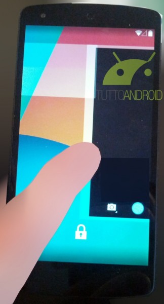 LG Nexus 5 i Android 4.4 KitKat - odpalanie kamery z ekranu blokowania