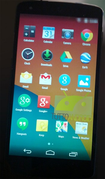 LG Nexus 5 i Android 4.4 KitKat - listing aplikacji