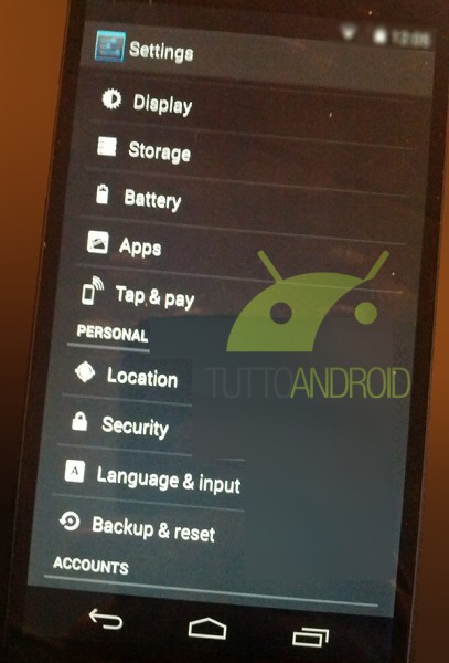 LG Nexus 5 i Android 4.4 KitKat - ustawienia