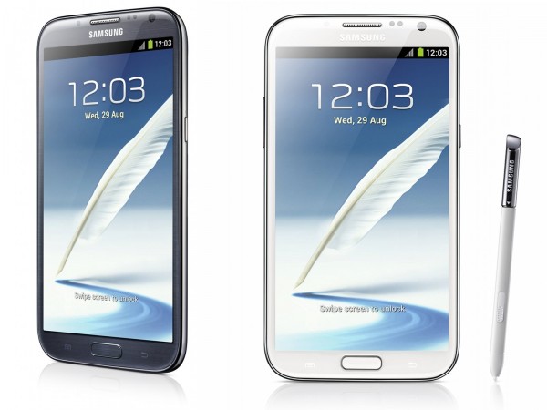 Samsung Galaxy Note II - biały i granatowy