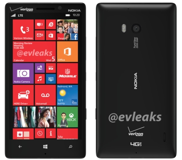 Nokia Lumia 929,watermark - front i tył