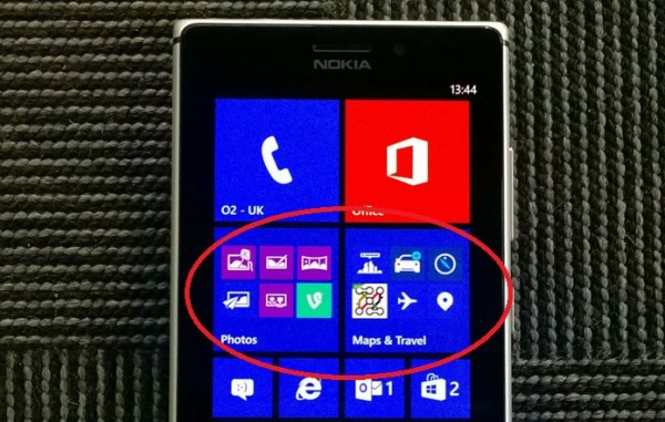 Nokia Lumia Black - folder aplikacji