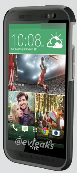 HTC M8 w pokrowcu