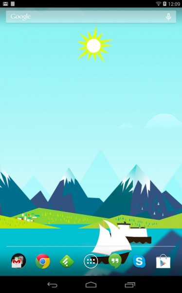Mountains Now - żywa tapeta na Android