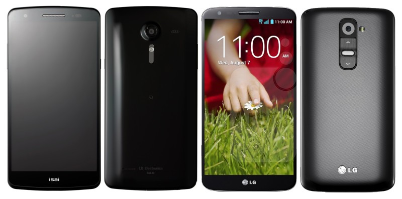 LG Isai 2013 oraz LG G2