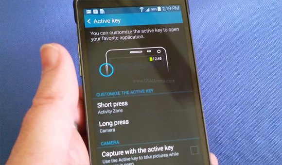 Samsung Galaxy S5 Active - active key