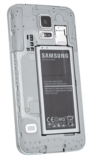 Samsung Galaxy S5 - pod klapką