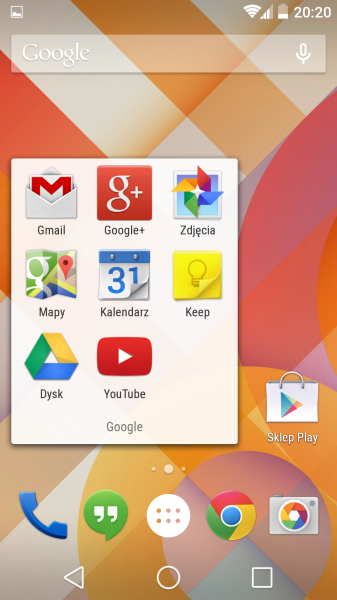 Nexus 5 - Android L, zrzut ekranu 6
