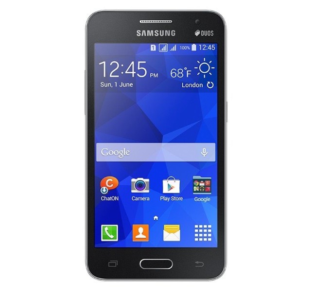 Samsung Galaxy Core 2 Duos - czarny, front
