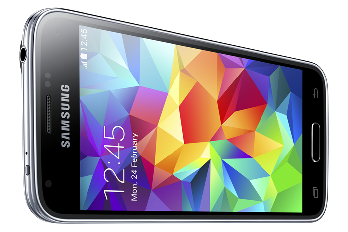 Samsung Galaxy S5 mini - czarny, ukos