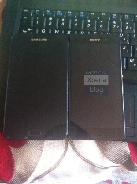 Sony Xperia Z3 - nieoficjalne zdjęcie obok Galaxy Note