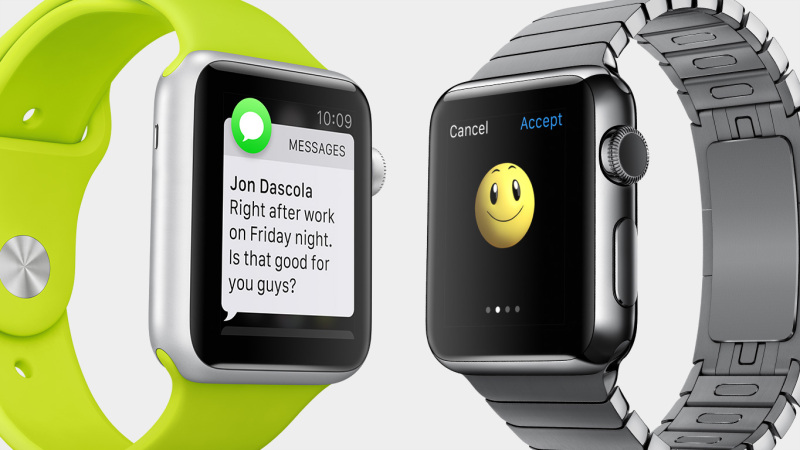 Apple Watch - dwa obok siebie