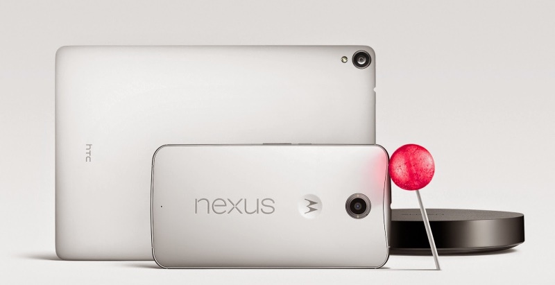 Motorola Nexus 6 i HTC Nexus 9 - Lollipop