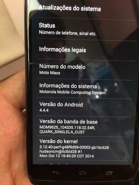 Motorola Moto Maxx - system